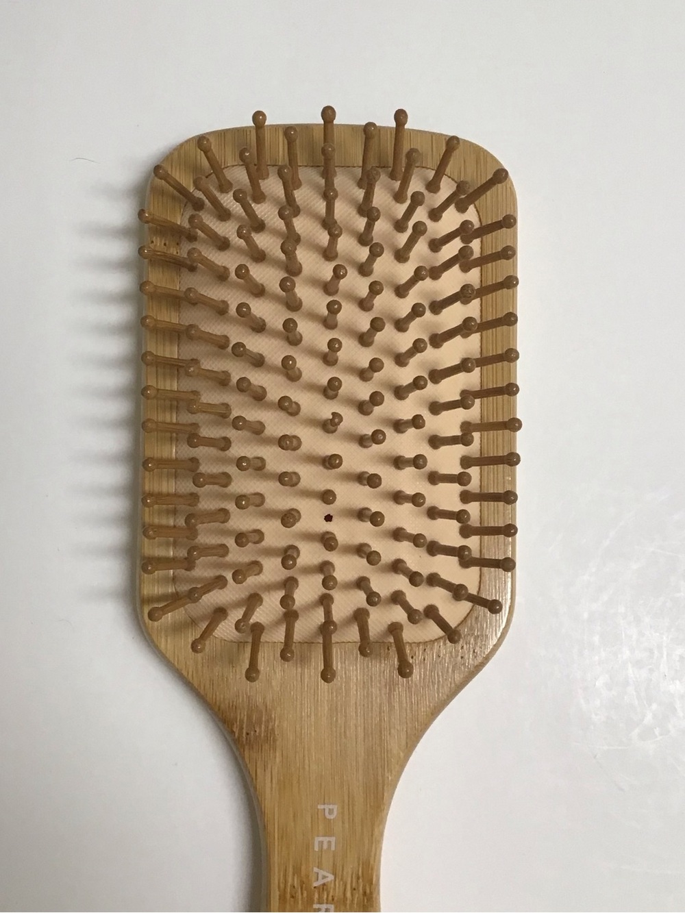 BAMBOO Paddle Hair Brush Wood MOTHER OF PEARL Bath Vanity Pearlessence Luxe NEW - Picture 16 of 16